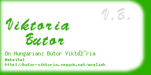 viktoria butor business card